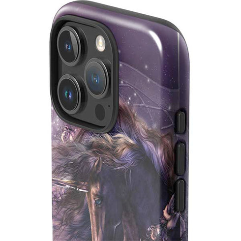 Black Rose Unicorn by Laurie Prindle iPhone 16 Pro Impact Case